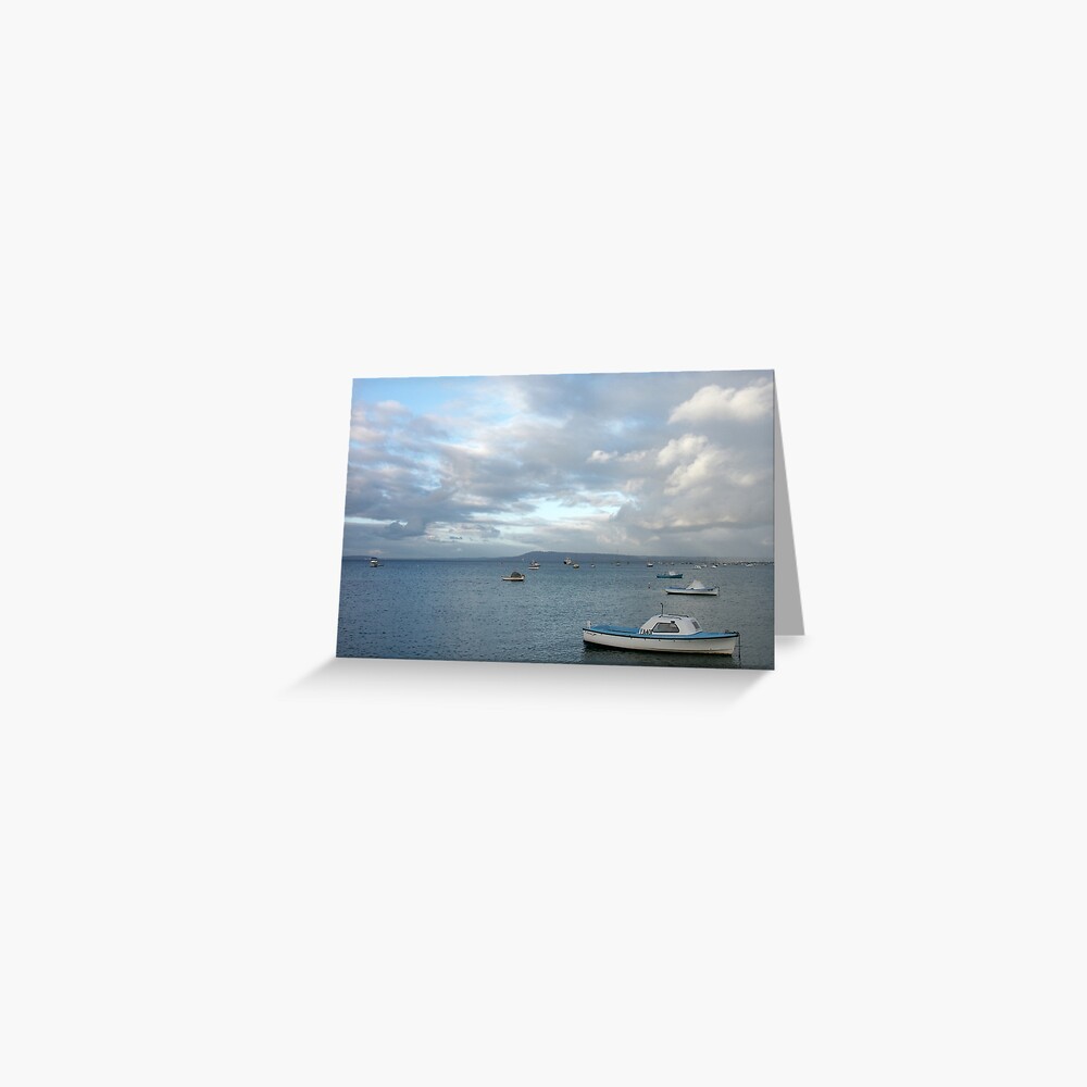 Boats on the Bay, Sorrento Greeting Card