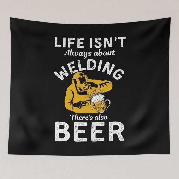 Item preview, Life Isn't Always About Welding There's Also Beer Funny Welding Helmet designed and sold by Shop signer.