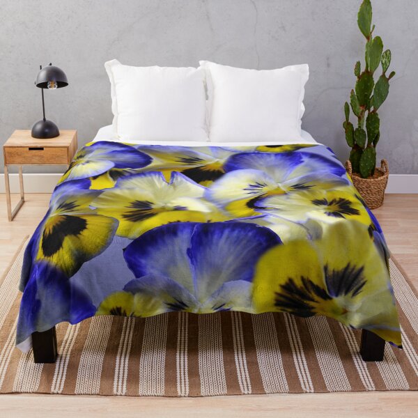 Item preview, Blue and Yellow Pansies designed and sold by bloomingvine.