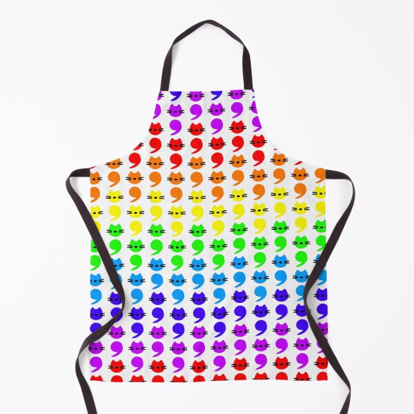 Item preview, Rainbow Semicolon Cattern designed and sold by SparkSnaps.
