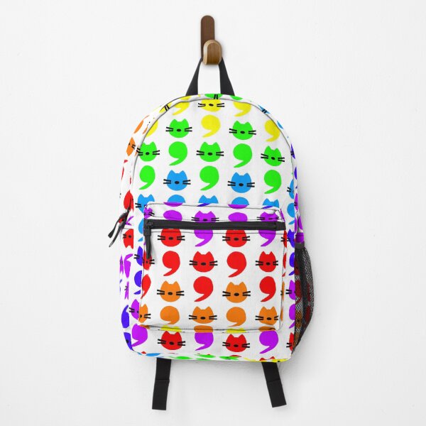 Item preview, Rainbow Semicolon Cattern designed and sold by SparkSnaps.