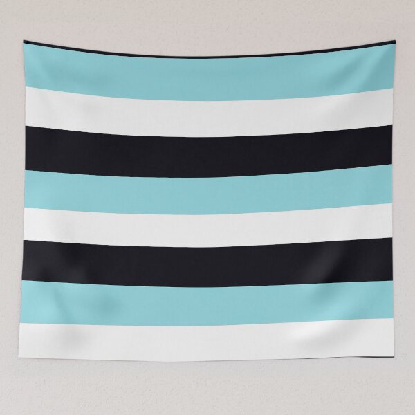 Item preview, Pretty blue French stripes designed and sold by Tanuja  Sharma.