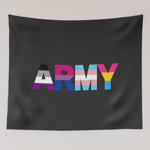 Item preview, BTS Army Pride Flag designed and sold by KpopOD.