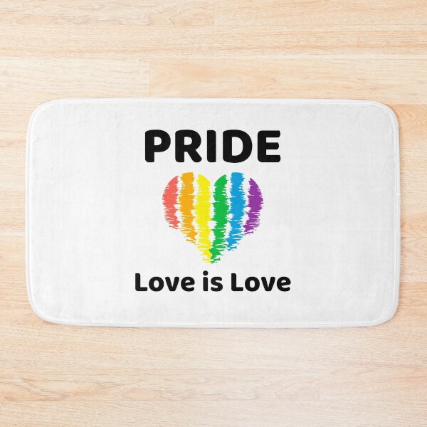 Item preview, LGBTQ+ Pride Rainbow Heart Love Design designed and sold by HolidayTees.
