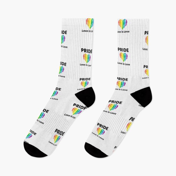 Item preview, LGBTQ+ Pride Rainbow Heart Love Design designed and sold by HolidayTees.