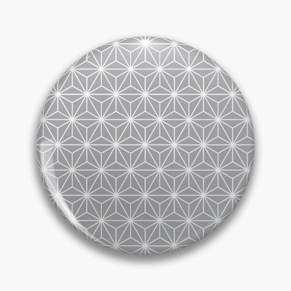 Artikelvorschau, Metallic Grau Weiß Asanoha - Japanisches traditionelles Muster entworfen und verkauft von KinitaDesign.