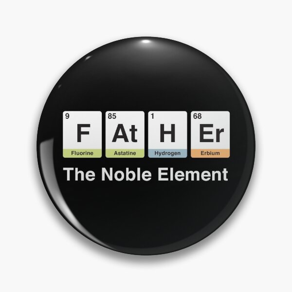 Item preview, Father Gift, Chemistry Elements Noble Dad Science Periodic Table designed and sold by w1ckerman.