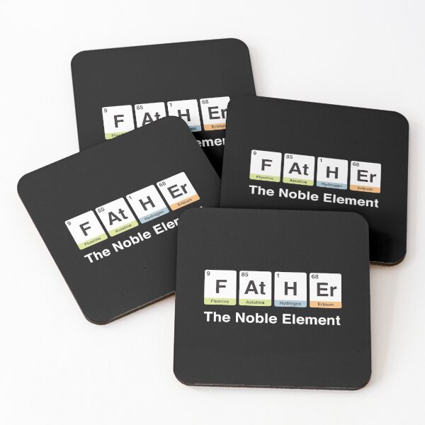 Item preview, Father Gift, Chemistry Elements Noble Dad Science Periodic Table designed and sold by w1ckerman.