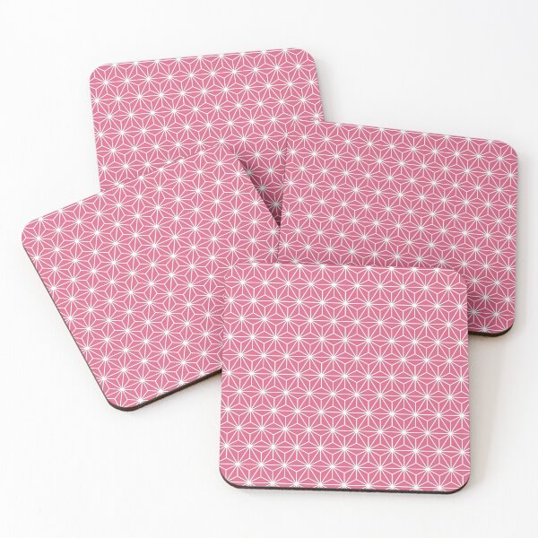 Item preview, Blush Pink White Asanoha - Japanese Traditional Pattern designed and sold by KinitaDesign.