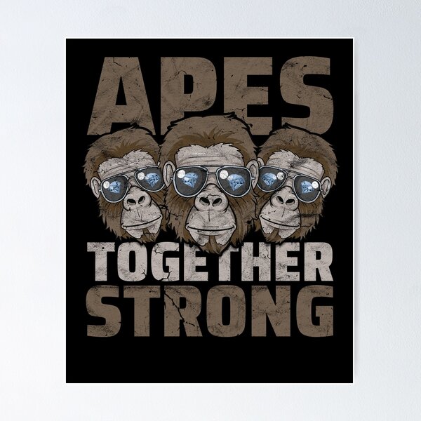 GME Ape, WSB Ape, AMC Ape, To the Moon, Planet of the Apes, Ape selling Power, Save an Ape, Gorillas, Framed poster