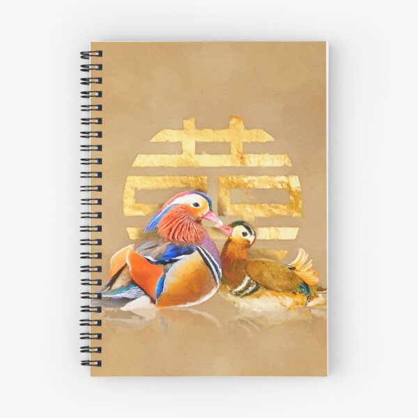 Item preview, Mandarin Ducks and Double Happiness Symbol designed and sold by k9printart.