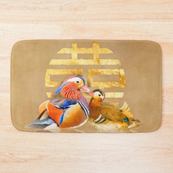 Item preview, Mandarin Ducks and Double Happiness Symbol designed and sold by k9printart.
