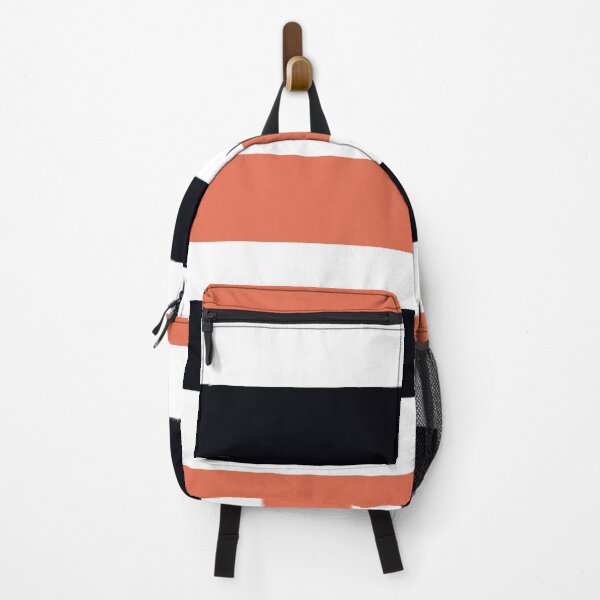 Item preview, Pretty orange French stripes pattern designed and sold by Tanuja Sharma.