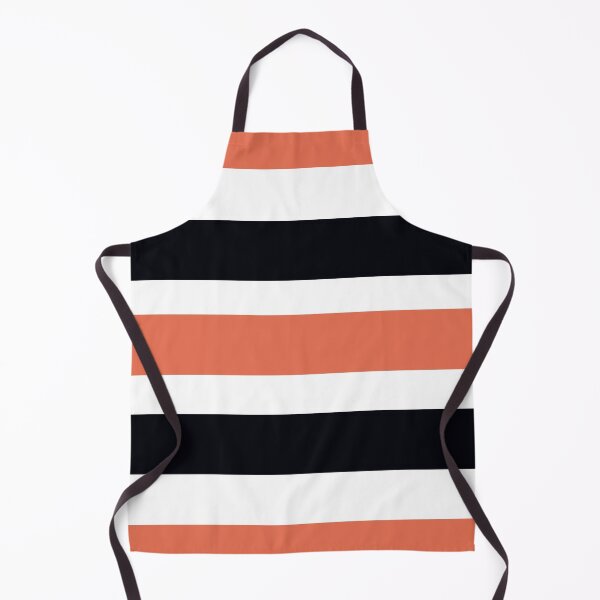 Item preview, Pretty orange French stripes pattern designed and sold by Tanuja Sharma.