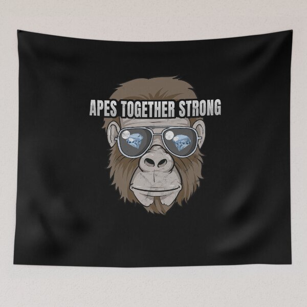 Item preview, Apes Together Strong I AMC Diamond Hands WSB Short Squeeze designed and sold by MarioShirtWorld.