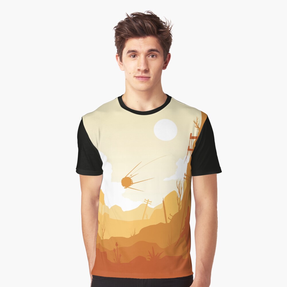 Vista previa del artículo con la obra «Camiseta gráfica», diseñado y vendido por Thomasmoka.
