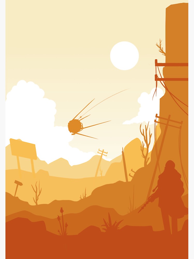 Imagen 3 de 3, Pegatina con la obra Paisaje minimalista de New Vegas, diseñada y vendida por Thomasmoka.