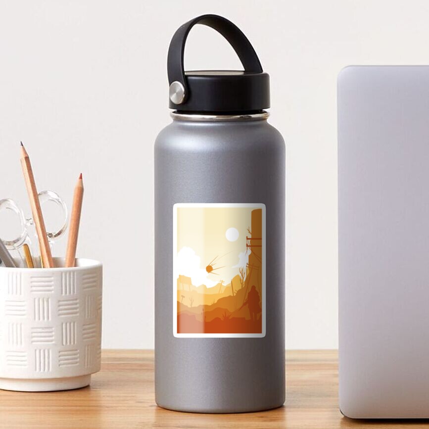 Vista previa del artículo con la obra «Pegatina brillante», diseñado y vendido por Thomasmoka.