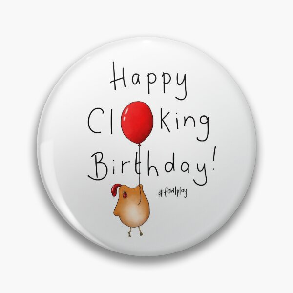 Item preview, Happy Clucking Birthday designed and sold by hollysimons.