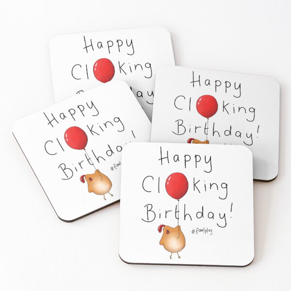 Item preview, Happy Clucking Birthday designed and sold by hollysimons.