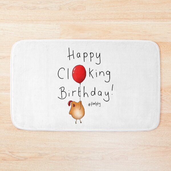 Item preview, Happy Clucking Birthday designed and sold by hollysimons.