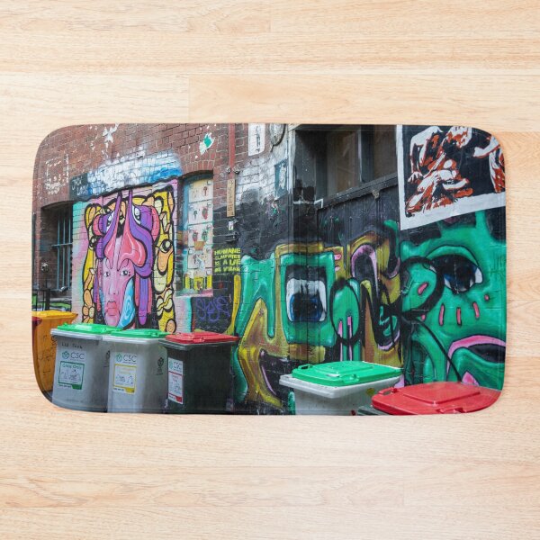 Item preview, Melbourne laneway decorated with legal wall art designed and sold by Martin Berry Photography.