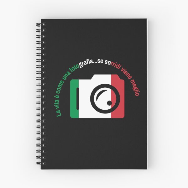 Item preview, La vita è come una fotografia...se sorridi viene meglio, Italian saying designed and sold by DesignsofNote.