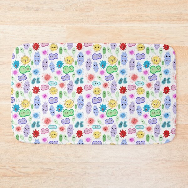 Item preview, Cute Microbes Bacteria, Virus, Ecoli, MicroBiology Seamless Pattern Sticker Pack. designed and sold by labstud.