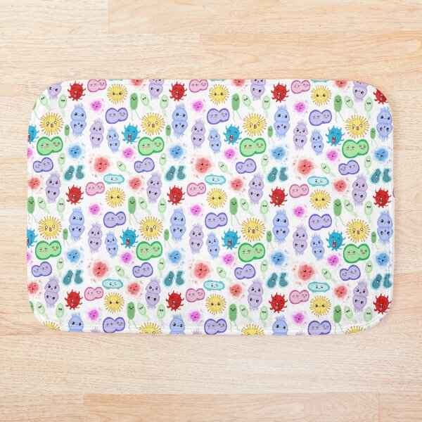 Item preview, Cute Microbes Bacteria, Virus, Ecoli, MicroBiology Seamless Pattern Sticker Pack. designed and sold by labstud.