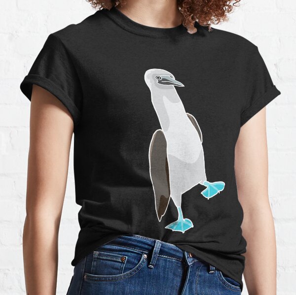  Less People More Boobies Blue Footed Boobie Bird Lover T-Shirt  : Clothing, Shoes & Jewelry
