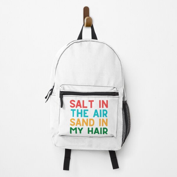 Item preview, Salt in the air, sand in my hair - happy colourful text designed and sold by yennyz.