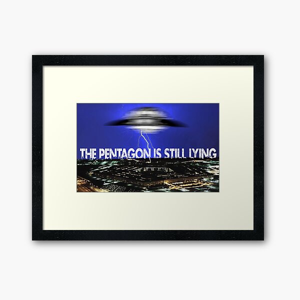 Pentagon UFO Report Framed Art Print