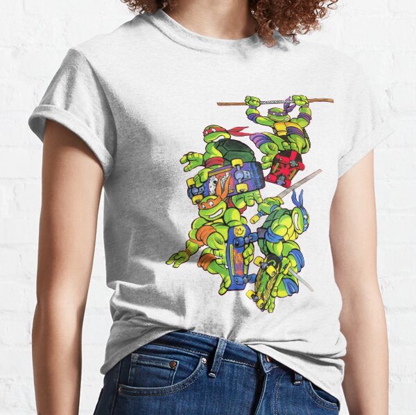 Teenage Mutant Ninja Turtles - Sewer Skateboard - Girls Shirt Tail Raglan