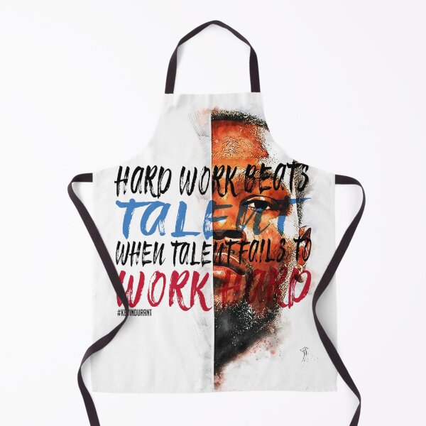 Item preview, Kevin Durant Inspiration Saying Motivational Quote Watercolor sketching Positive quote: Hard work beats talent when talent doesn't work hard. designed and sold by scribblelife.