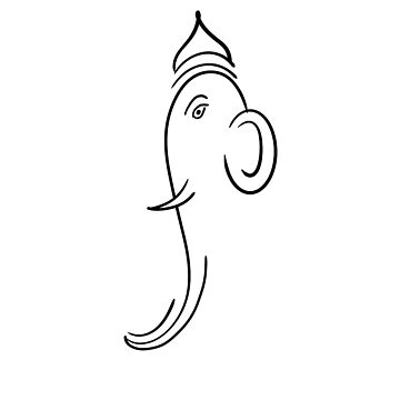 How to Draw Ganpati with Lines (Hinduism) Step by Step |  DrawingTutorials101.com