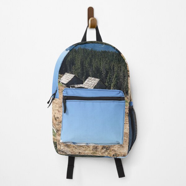 Item preview, Snowy mountain peaks and forest, Landscape on the mountaina designed and sold by ExploreYK.