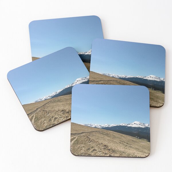 Item preview, Snowy mountain peaks and forest,  Landscape on the mountaina designed and sold by ExploreYK.