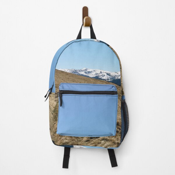 Item preview, Snowy mountain peaks and forest, Landscape on the mountaina designed and sold by ExploreYK.