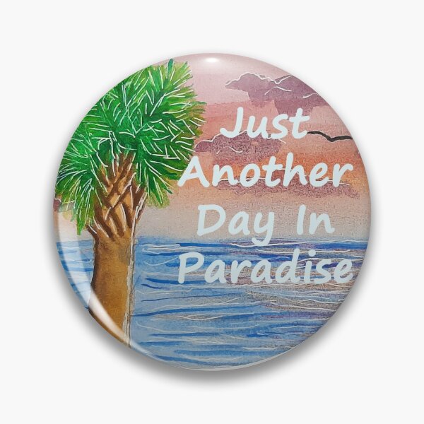 Item preview, Just Another Day in Paradise Palm Tree Sunset Beach  designed and sold by Jada Clark.