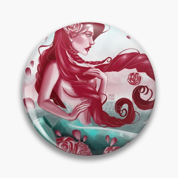 Item preview, Red-haired-mermaid designed and sold by Mintheyart.