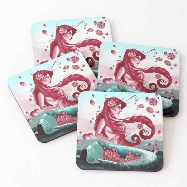 Item preview, Red-haired-mermaid designed and sold by Mintheyart.