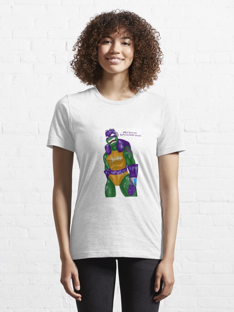 Womens Adult Teenage Mutant Ninja Turtles Donatello T-Shirt and Mask Set