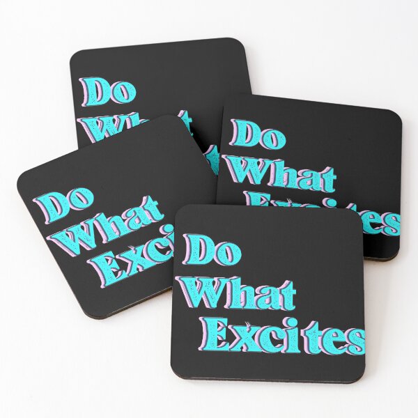 Item preview, Do what excites colorful motivational saying  designed and sold by joy4shirt.