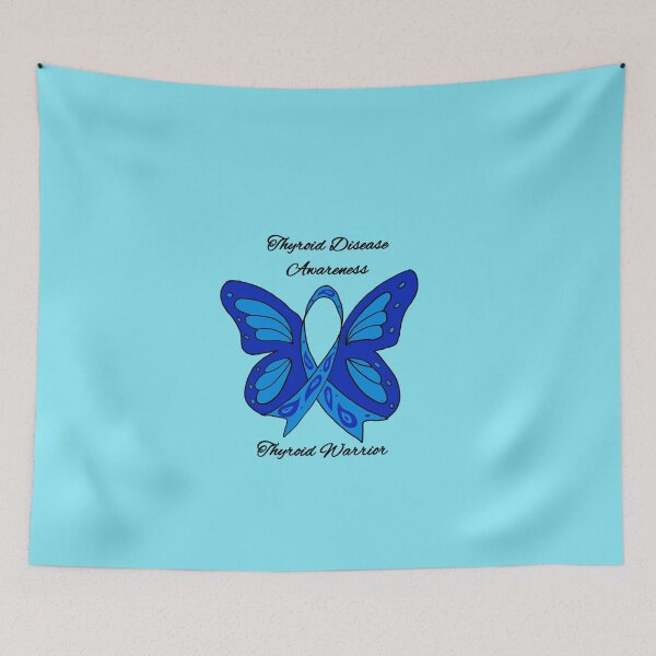 Item preview, Thyroid Disease Awareness Butterfly Ribbon designed and sold by AlissaJoyLeeArt.
