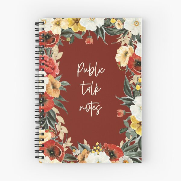 Item preview, JW Notebook, spiritual gems, JW Meeting, JW Assembly, 2021 Notebook, public talk notes designed and sold by Rachel Vass.