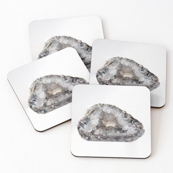 Item preview,  Amethyst white gray rock crystal cut healing stone designed and sold by wunderfamily.