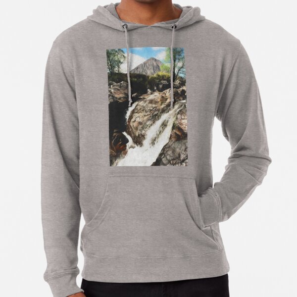 Buachaille Etive Mor digital painting Lightweight Hoodie
