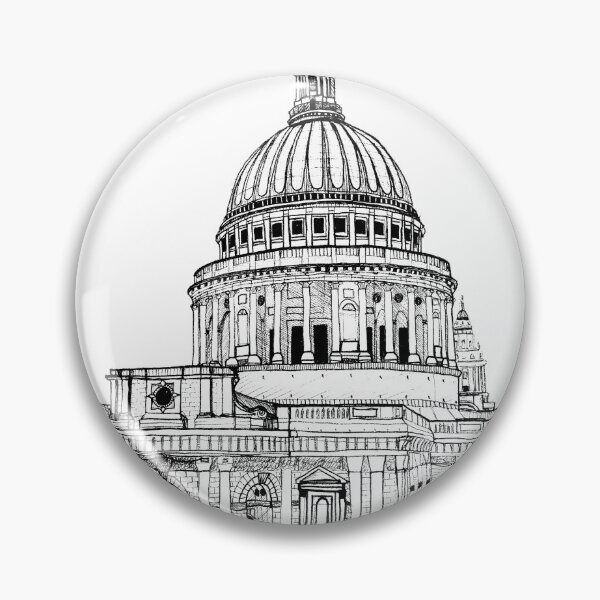 Item preview, St Pauls Cathedral London Illustration  designed and sold by Anna-Moncur.