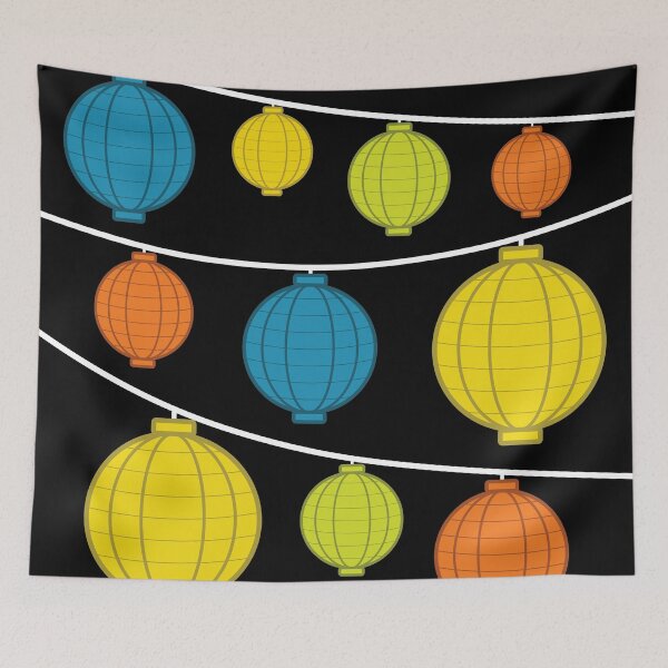 Item preview, Lanterns | Blue Yellow Orange Green designed and sold by Wintre2.