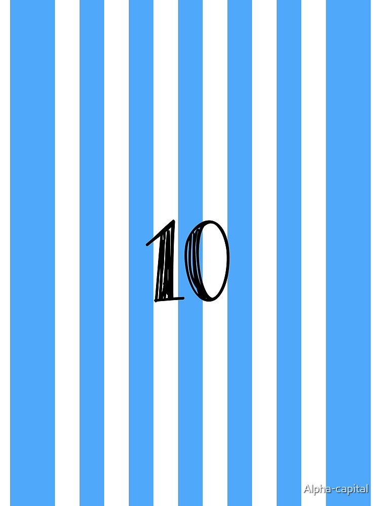 Leo Messi: Jersey number 10 Graphic T-Shirt for Sale by Alpha-capital